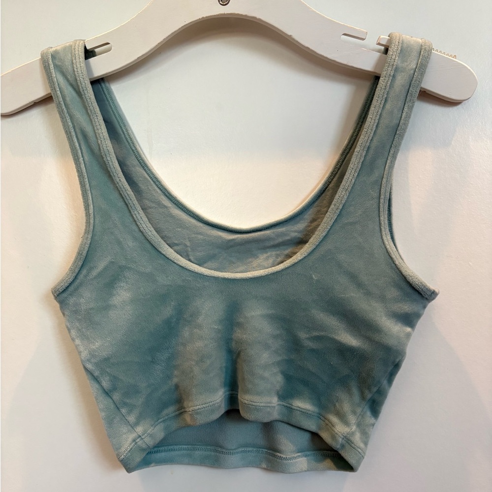 Aerie Velour Sleeveless Fitted Crop Bra - Picture 9 of 11